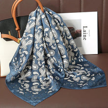 Load image into Gallery viewer, Luxury Satin Silk Square Scarf – Shawl, Hijab &amp; Fashion Wrap 2023
