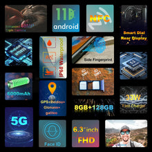 Load image into Gallery viewer, Unihertz Tick Tock 5G Rugged Smartphone Android 128GB
