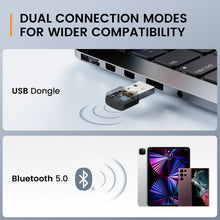 Load image into Gallery viewer, EKSA H6 Wireless Headphones Bluetooth 5.0 Headset with USB Dongle ENC Call Noise Cancelling Mic 30H Playtime For Office Computer
