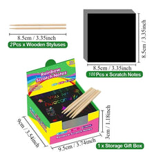 Load image into Gallery viewer, Dazzling Scratch Painting Kit - Parent-Child Interactive DIY Craft Toy with Note Cards
