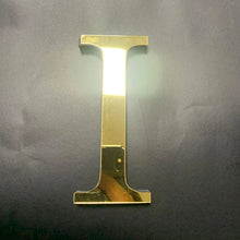 Load image into Gallery viewer, Gold Mirror 3D Letter Wall Stickers – Acrylic Peel &amp; Stick Decor
