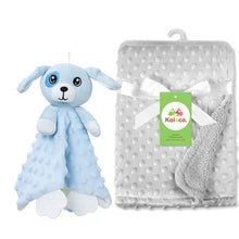 Load image into Gallery viewer, Personalized Newborn Baby Blanket with Name &amp; Custom Stroller Gift Set
