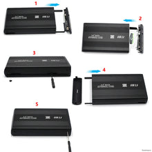 Load image into Gallery viewer, USB to SATA IDE HDD SSD 2.5/3.5 inch Adapter Hard Drive Enclosure USB3.0 Case HD External Solid State Hard Disk Box Adapter
