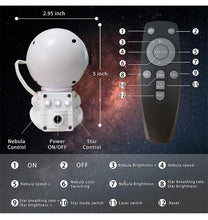 Load image into Gallery viewer, Galaxy Star Astronaut Projector Light Starry Sky Porjectors Lamp Decoration Bedroom Room Nebula LED Night Light Child Adult Gift
