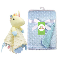 Load image into Gallery viewer, Personalized Newborn Baby Blanket with Name &amp; Custom Stroller Gift Set
