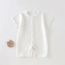 Load image into Gallery viewer, Breathable Cotton Baby Romper Summer Short Sleeve Jumpsuit for Newborn Boys &amp; Girls 3–24M
