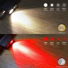Load image into Gallery viewer, H25LR LED 90 High CRI Rechargeable Headlamp Powerful Lightweight Head Flashlight with Bright White Light  660nm Deep Red Torch
