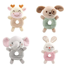 Load image into Gallery viewer, New Baby Rattle Toys Cartoon Animals Plush Infant Hand Ring Bed Toys for Newborn 0-24 Months Toddler Early Educational Toy
