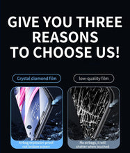 Load image into Gallery viewer, 80D Full Protective Glass For iphone 6 7 8 Plus X Xr Xs Max SE Tempered Screen Protector iPhone 11 12 13 Pro Max Mini Glass Film  Screen Protector with Full-Coverage, Easy Installation Frame
