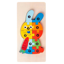 Load image into Gallery viewer, 3D Montessori Wooden Dinosaur Puzzle Toy
