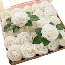 Load image into Gallery viewer, 25pcs Artificial Flowers, Fake Flowers Roses W/stem For DIY Wedding Bouquets Centerpieces Arrangements Party Home Decorations
