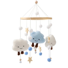 Load image into Gallery viewer, Baby Wooden Bed Bell Cartoon Rabbit Mobile
