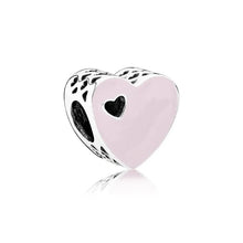 Load image into Gallery viewer, New Fashion Charm Original Pink Flower Backpack Balloon Beads Suitable for the original Pandora Women's Bracelet Jewelry Gift
