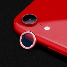 Load image into Gallery viewer, Camera Protection Ring with Metal Camera Protection Film For iPhone XR Metal Camera Protector Ring Circle Compatible with iPhone XR Aluminum Alloy Back Lens Protective Glass Cover
