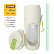 Load image into Gallery viewer, Portable Electric Blender Bottle – 6-Blade Smoothie Maker USB
