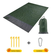 Load image into Gallery viewer, Waterproof Pocket Beach Mat – Lightweight Folding Outdoor Blanket for Camping &amp; Picnics
