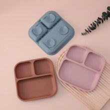 Load image into Gallery viewer, Color Kids Silicone Divided Suction Plate BPA-Free Toddler Dish
