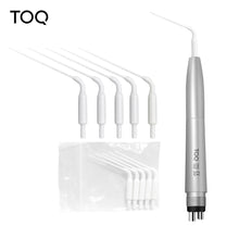 Load image into Gallery viewer, Dental Air Scaler Handpiece Activation Irrigation Perio Scaling With 5 tips Tooth Cleaner 2/4 Holes
