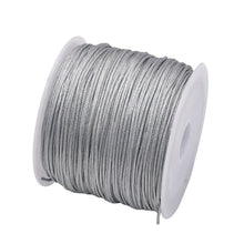 Load image into Gallery viewer, 50 Yards 0.8mm Braided Nylon Cord – Durable Satin String for Jewelry Making, Beading, Macrame, Chinese Knot &amp; DIY Crafts
