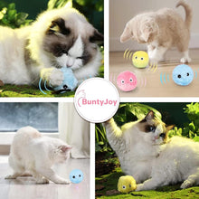 Load image into Gallery viewer, Smart Fluffy Plush Cat Ball Toys Interactive Chirping Balls Cat Kicker Toys 3 Lifelike Sounds Fun Kitty Kitten Toys  Interactive Electric Cat Ball with Sound

