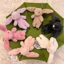 将图片加载到图库查看器，Cute Cartoon Rabbit Plush Keychain – Pompom Bag &amp; Phone Pendant
