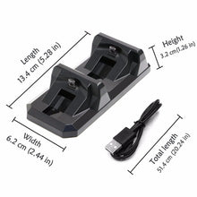 Load image into Gallery viewer, USB Dual Charger For PS4 Controller Accessories Charging Dock Stand Holder For Sony PlayStation 4 Wireless Gamepad Controle
