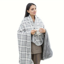 将图片加载到图库查看器，Wearable Blanket Shawl – Flannel Lazy Office Wrap
