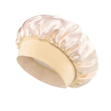 Load image into Gallery viewer, Women’s Satin Bonnet – Wide-Brim Night Sleeping &amp; Hair Care Cap
