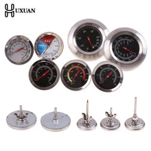 Load image into Gallery viewer, Stainless Steel BBQ Smoker Grill Thermometer Temperature Gauge 50-800 Degrees Fahrenheit 10-400/50-350/50-500 Degrees Celsius
