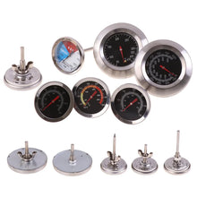 Load image into Gallery viewer, Stainless Steel BBQ Smoker Grill Thermometer Temperature Gauge 50-800 Degrees Fahrenheit 10-400/50-350/50-500 Degrees Celsius
