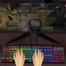 Load image into Gallery viewer, 104 key Backlit Mechanical Keyboard Wired Gaming Keyboard waterproof Luminous keyboard And Mouse Set for Gamer PC Laptop Office
