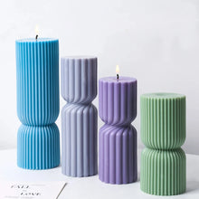 Load image into Gallery viewer, Nordic Style Cylindrical Candle Silicone Mold Aromath Candles Soap Making DIY Plaster Resin Craft Casting Molds Home Table Decor
