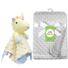 Load image into Gallery viewer, Personalized Newborn Baby Blanket with Name &amp; Custom Stroller Gift Set
