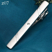 Load image into Gallery viewer, New Metal Silver Color Tie Clip For Men Wedding Necktie Tie Clasp Clip Tie Clips for Men Tie Bar Clip  Regular Ties Necktie Wedding Business Tie Pin Clips Gentleman Ties Bar Elegant Men's Accessories
