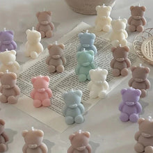 Load image into Gallery viewer, Silicone Bear Mold – Cute 3D Animal Candle, Soap &amp; Resin Mold for DIY Crafts, Aromatherapy &amp; Home Décor

