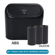 将图片加载到图库查看器，Car Trash Can (with Lid) Contains 60 (300) Garbage Bags, Small Car Trash Can, Leak-proof Mini Car Accessories
