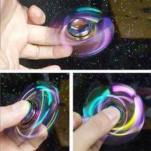 Load image into Gallery viewer, Metal Rainbow Fidget Spinner – Colorful EDC Hand Spinner Toy for Kids &amp; Adults | Anti-Anxiety Stress Relief Finger Spinner Gift
