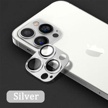 Load image into Gallery viewer, Camera Lens Protector on For iPhone 14 13 12 Pro Max 13Mini Tempered Glass For iPhone 11 13 14 Pro 14Plus Metal Camera Protector Camera Film Protective Lens Case
