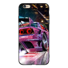 Load image into Gallery viewer, Cute Cover Soft Silicone Print Cars Print Phone Case For Iphone 5s 5 S Se 2016 4.0" Case Phone Cover On  Iphone 6s 6 S Plus Funda Bumper Black Case Sport Race Car
