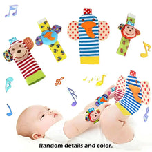 Load image into Gallery viewer, Baby Wrist Rattle Socks Sensory Educational Toys Set

