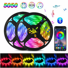 将图片加载到图库查看器，RGB LED Strip Light SMD 5050 USB Remote&amp;APP Control Bluetooth Flexible Tape Diode Ribbon for TV Backdrop Living Room Bedroom
