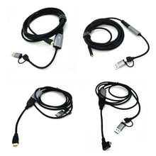 Load image into Gallery viewer, 2in1 USB &amp; Type-C to Micro / Mini HDMI-compatible Video Capture Card Live Streaming Cable for Sony Canon Nikon Fuji Camera PC 4K
