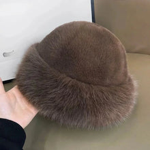 Load image into Gallery viewer, Hot Sale Fur Hat Women Warm Snow Ski Cap Female Faux Fox Fur Thick Warm Winter Hat Lady Windproof Russian Hat Ear Warmer Bonnet
