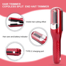 Load image into Gallery viewer, Rechargeable Cordless Split Hair Trimmer Hair Split Ends Trimmer Remover Damaged Hair Repair Hair Care Treatment Portable Home
