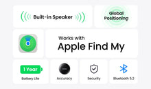Load image into Gallery viewer, UGREEN Finder Security SmartTrack Link Smart Tag With Apple Find My Key Bluetooth GPS Tracker For Earbud Luggage MFi Finder IOS
