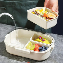 Load image into Gallery viewer, 3-Compartment 800ml Lunch Box – Portable Microwaveable Bento Container
