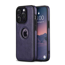 Load image into Gallery viewer, Ultra Thin Slim Leather Phone Case For iPhone 13 Pro Max 12 Pro Max 14 Shockproof Bumper Soft Business Back Cover Back Cover Case Shockproof Camera and Screen Protection PU Leather Case for iPhone
