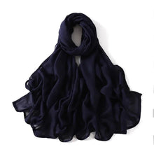 Load image into Gallery viewer, Women’s Large Cotton Rayon Hijab Scarf – 180x95cm Plain Wrap &amp; Shawl
