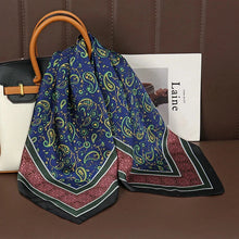 Load image into Gallery viewer, Luxury Satin Silk Square Scarf – Shawl, Hijab &amp; Fashion Wrap 2023
