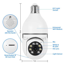 将图片加载到图库查看器，5mp Tuya Alexa Camera Wifi Bulb Surveillance Indoor Use for Home Security  IP CCTV Onvif NVR Color Night Vision Remote View APP
